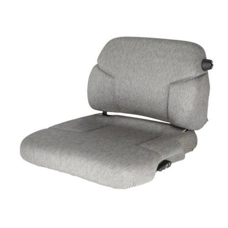 Seat and Backrest with Lumbar - Fabric Gray fits Case IH 7110 7120 7130 7140 7150 7210 7220 7230 7240 7250 8910 8920 8930 8940 8950 9310 9330 131181A2