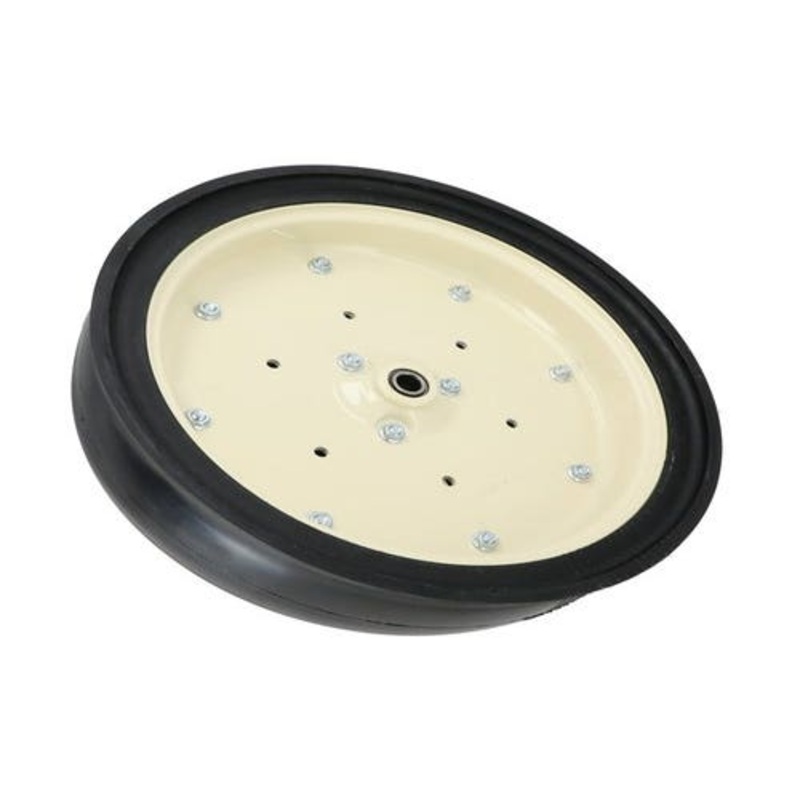 Gauge Wheel - White Steel Wheel with Nylon Cover fits Kinze 3000 3110 3120 3140 3200 3600 3600 Twin 3650 3660 GA7949