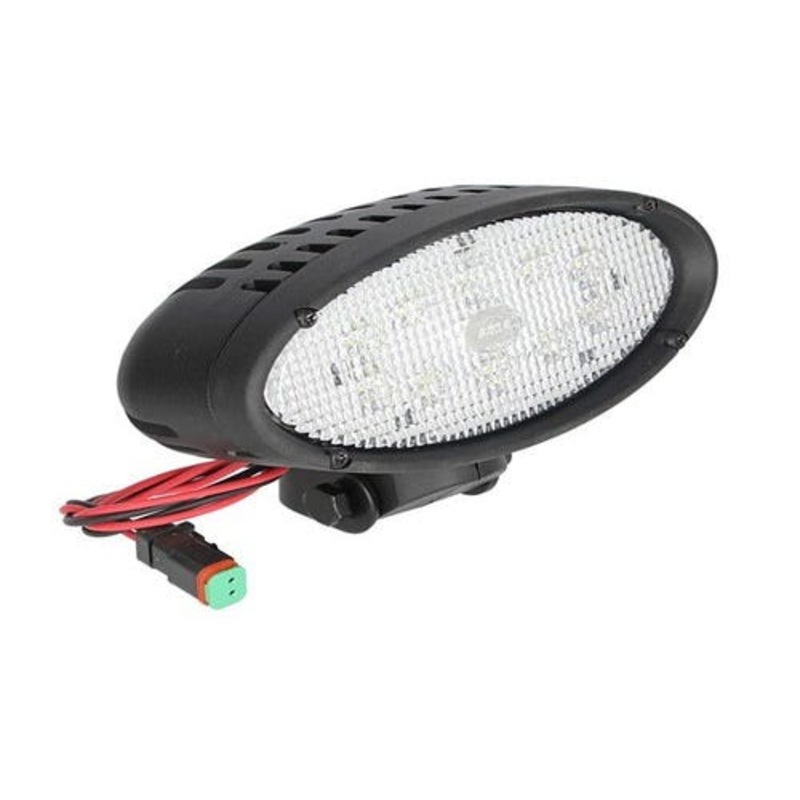 LED Work Light - TYRI 42W Oval Pedestal Mount Flood Beam