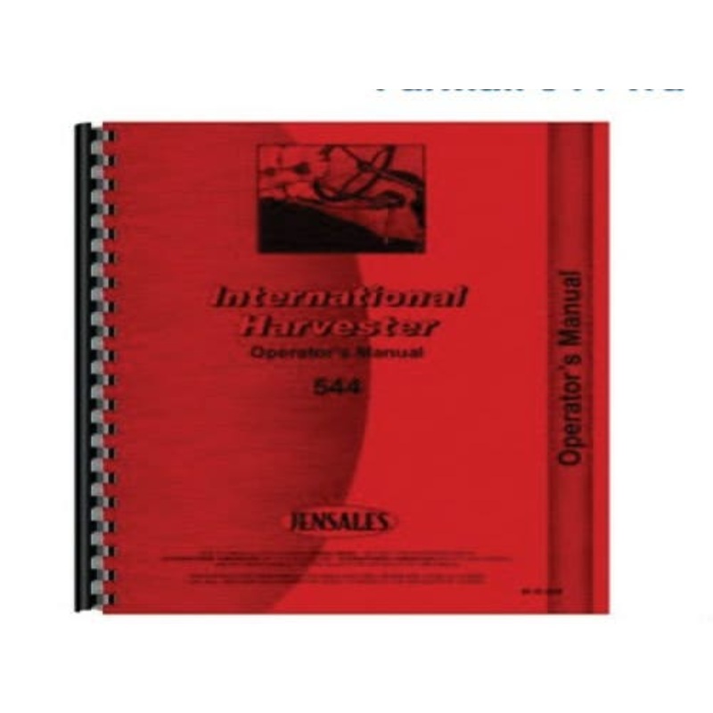 Operator's Manual fits International 544