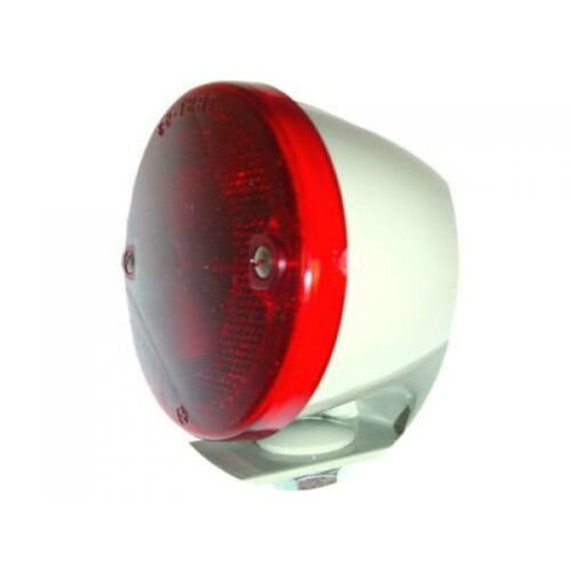 Tail Light Assembly - 6V Round Restoration Quality Duolamp with Bracket fits Massey Ferguson TO35 30 40 50 65 135 1135 1751821M91 fits Ford NCA13402A