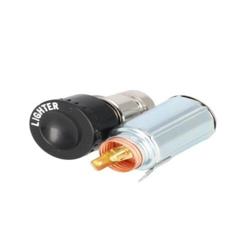 Cigarette Lighter with Socket - 12 Volt fits International 1265632C91 393699R91 fits Massey Ferguson 35 135 165 175 677277 fits Ford C9NN15A055A