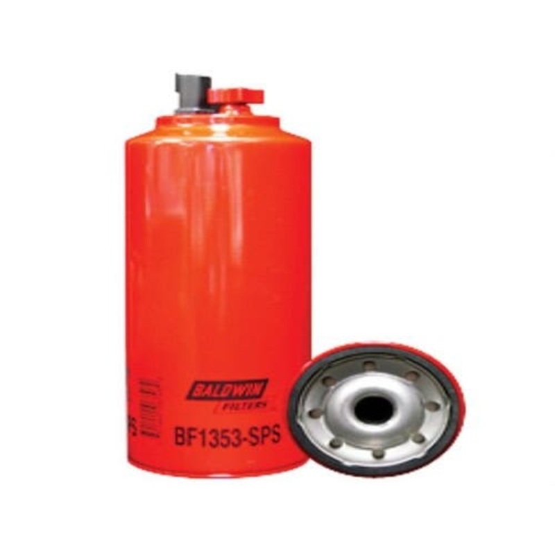 Baldwin Fuel/Water Separator Filter with Drain Sensor and Sensor Port fits John Deere 7710 7810 8120 RE531703 fits Wix 33692 fits Fleetguard FS19688