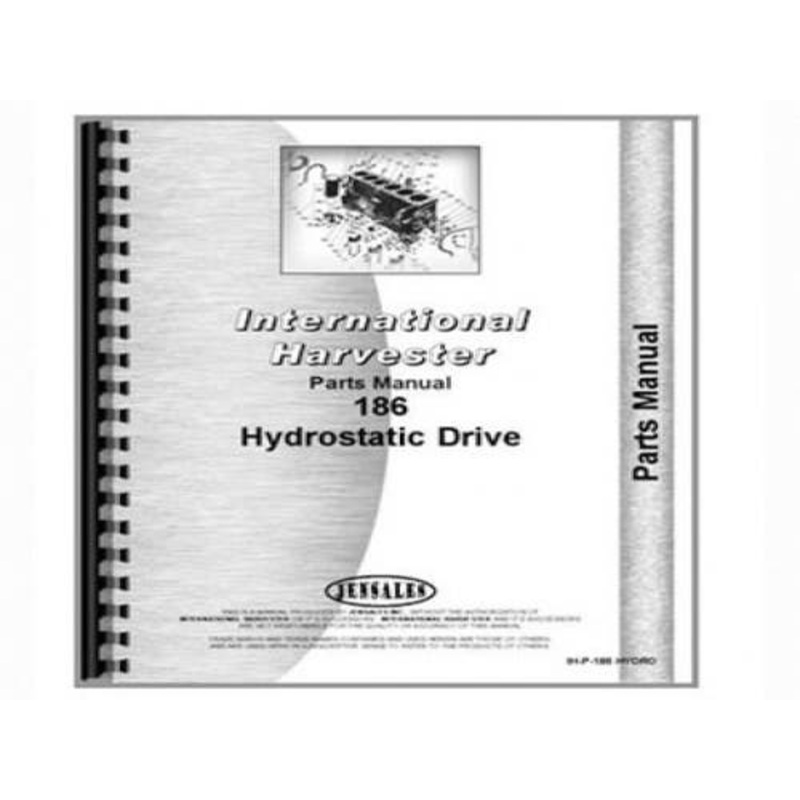 Parts Manual fits International Hydro 186