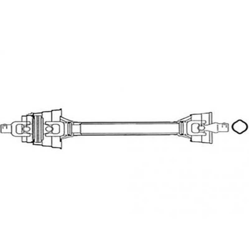 CV PTO Driveline 80 Degree 1-3/8" 6 Spline 540 RPM fits New Idea 3222 3229 3322 3329 212051