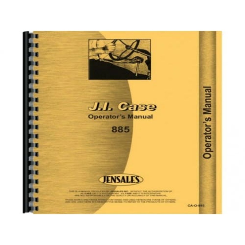 Operator's Manual fits Case IH 885