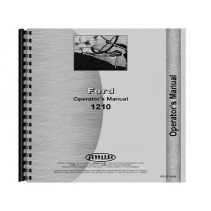 Operator's Manual fits Ford 1210