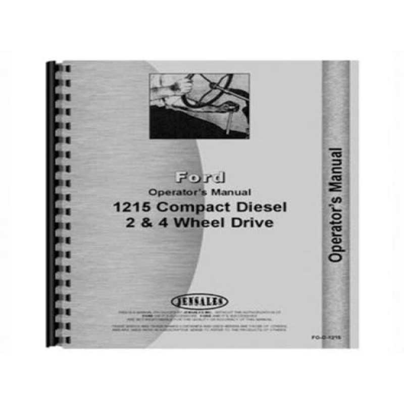 Operator's Manual fits Ford 1215