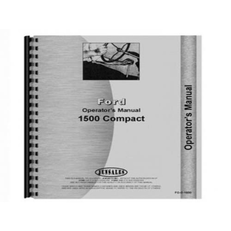 Operator's Manual fits Ford 1500