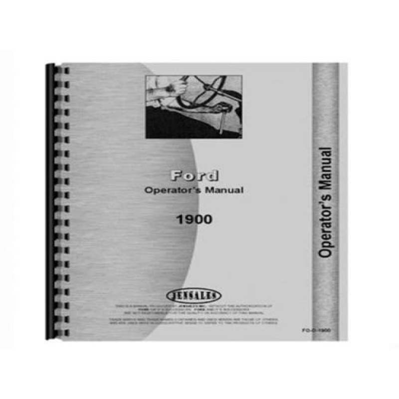 Operator's Manual fits Ford 1900