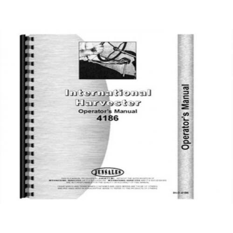 Operator's Manual fits International 4186