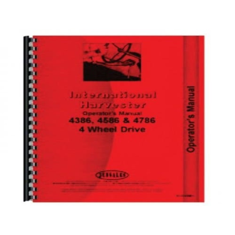 Operator's Manual fits International 4386 4586 4786