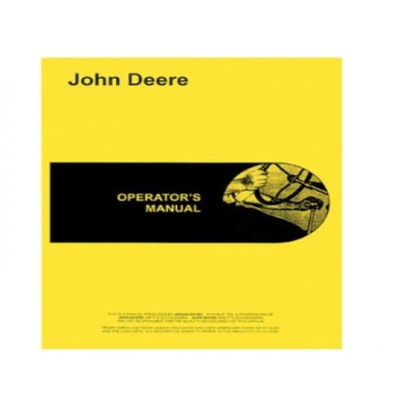Operator's Manual fits John Deere 1250 1450 1650 1650 OMRW18976