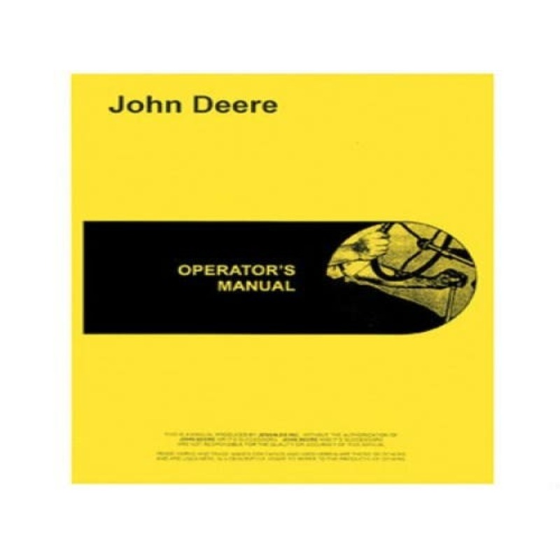 Operator's Manual fits John Deere 850 950 850 950 OMR68993