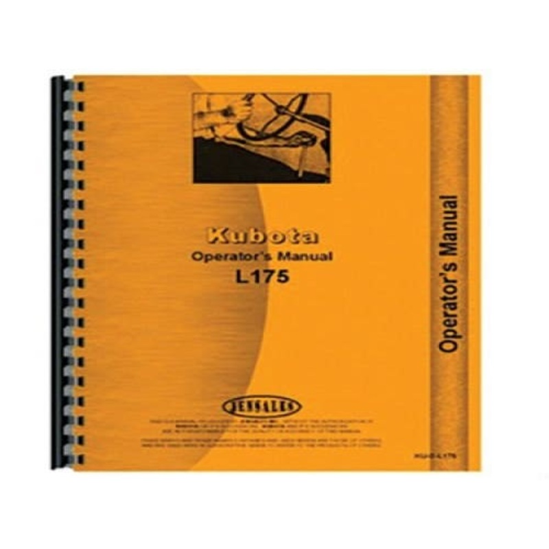 Operator's Manual fits Kubota L175