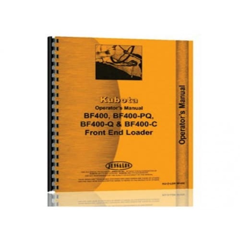 Operator's Manual fits Kubota L235 L275 L235 L275 L235 L235 L235 BF400 BF400 BF400 BF400