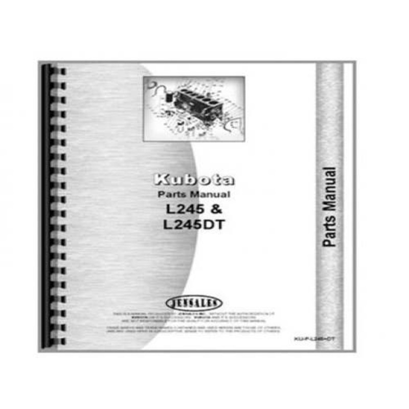 Operator's Manual fits Kubota L245 L245