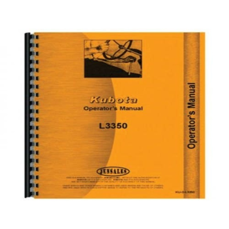 Operator's Manual fits Kubota L3350