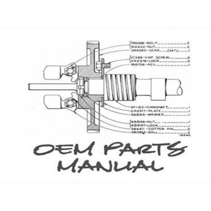 Parts Manual fits John Deere 1050 1050 PC1766