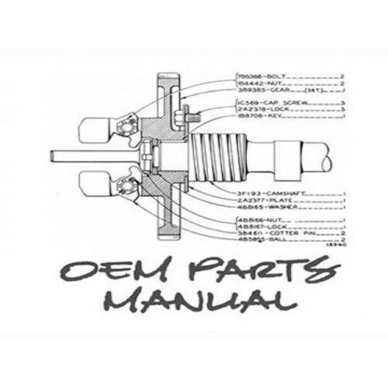 Parts Manual fits John Deere 1050 1050 PC2016