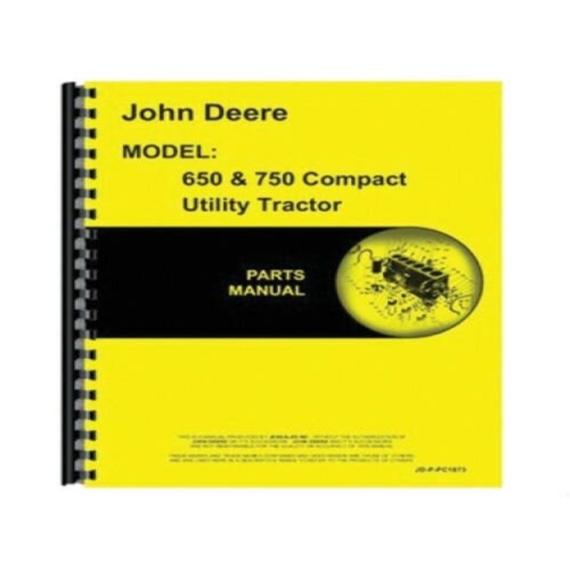 Parts Manual fits John Deere 650 750 650 750 PC1873