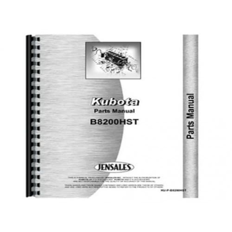 Parts Manual fits Kubota B8200
