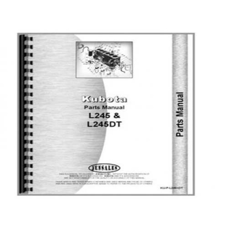 Parts Manual fits Kubota L2250 L2550