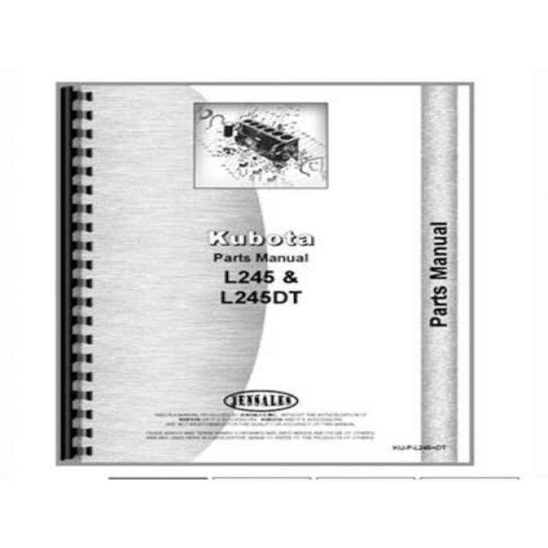 Parts Manual fits Kubota L245 L245