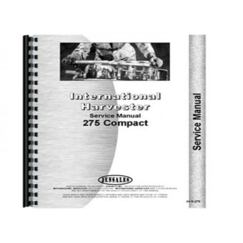 Service Manual fits Case IH 275