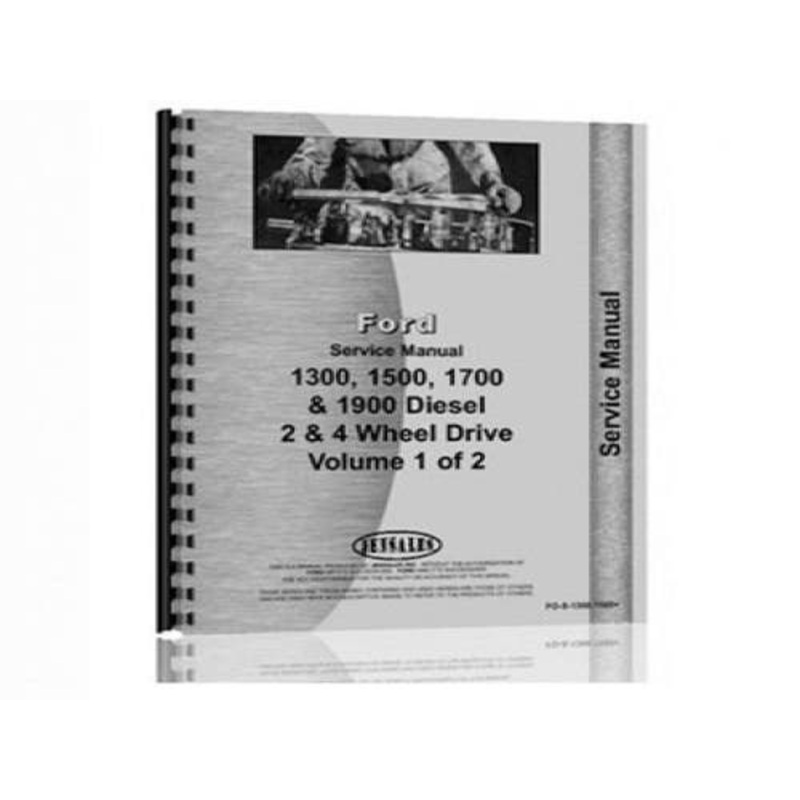 Service Manual fits Ford 1900 1300 1500 1700