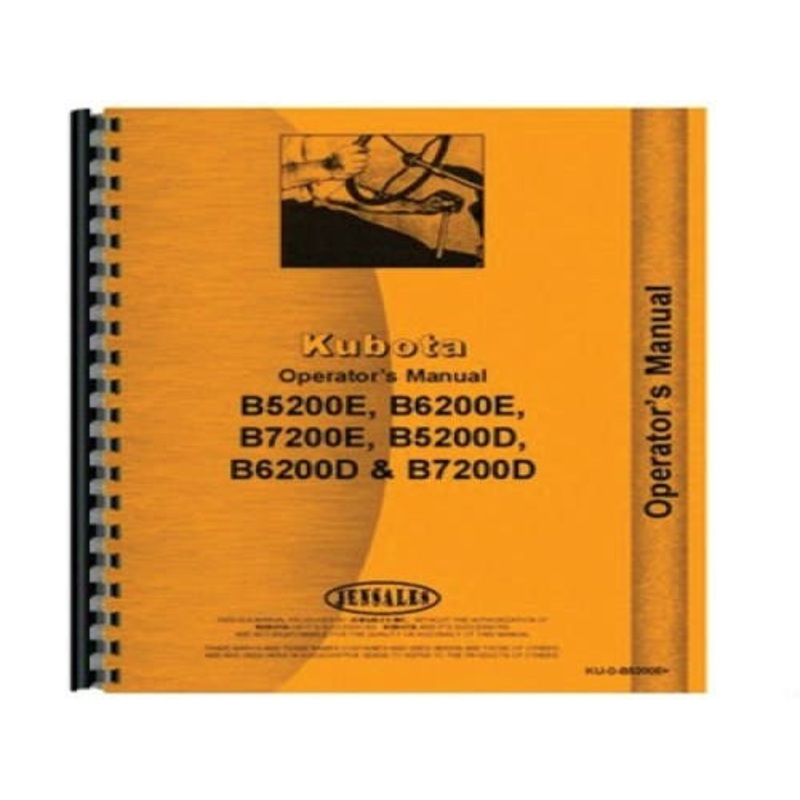 Service Manual fits Kubota B5200 B6200 B7200