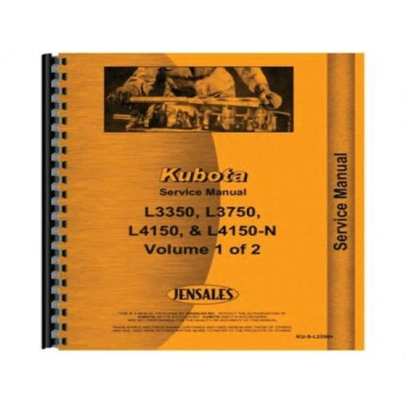 Service Manual fits Kubota L3350 L3750 L4150 L4150