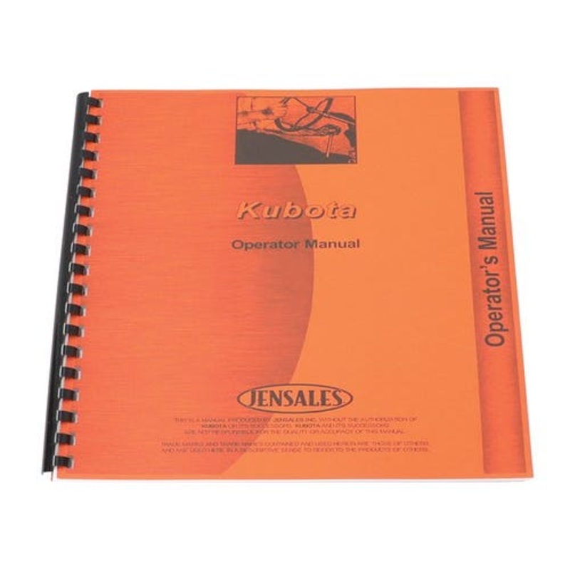 Tractor and Loader Operators Manual fits Kubota BF400 BF500