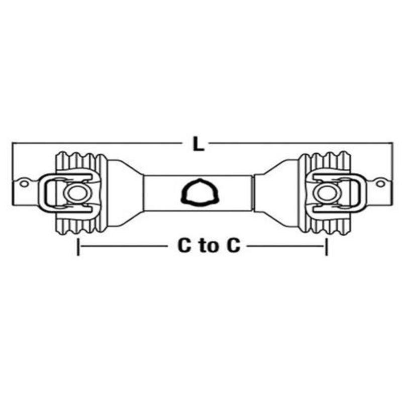 Universal PTO Driveline 1-3/8" 6 John Deere Vapormatic Drive-Line 1400 fits PTO Drivelines & Parts PM14006135 14006135 VTE1008