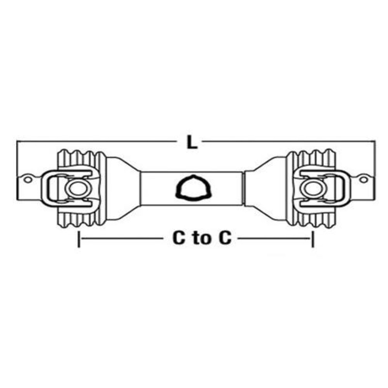 Universal PTO Driveline 1-3/8" 6 Spline fits Case BRW14006247DS    fits PTO Drivelines & Parts 14006247 ECC2321 PM14006247 PM14046260