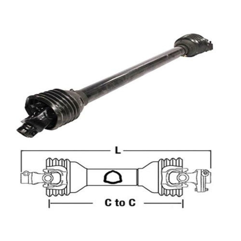 Universal PTO Driveline 1-3/8" 6 Spline QD Category 6