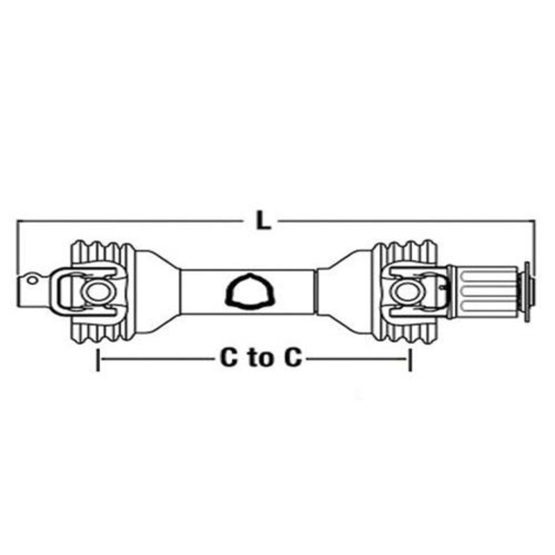 Universal PTO Driveline Extra Long Hay Tedder CS45513 fits Vermeer TD120 TD200 502700002