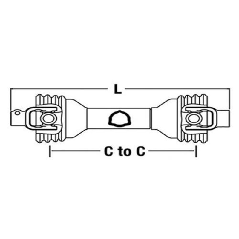 Universal PTO Driveline Post Hole Digger
