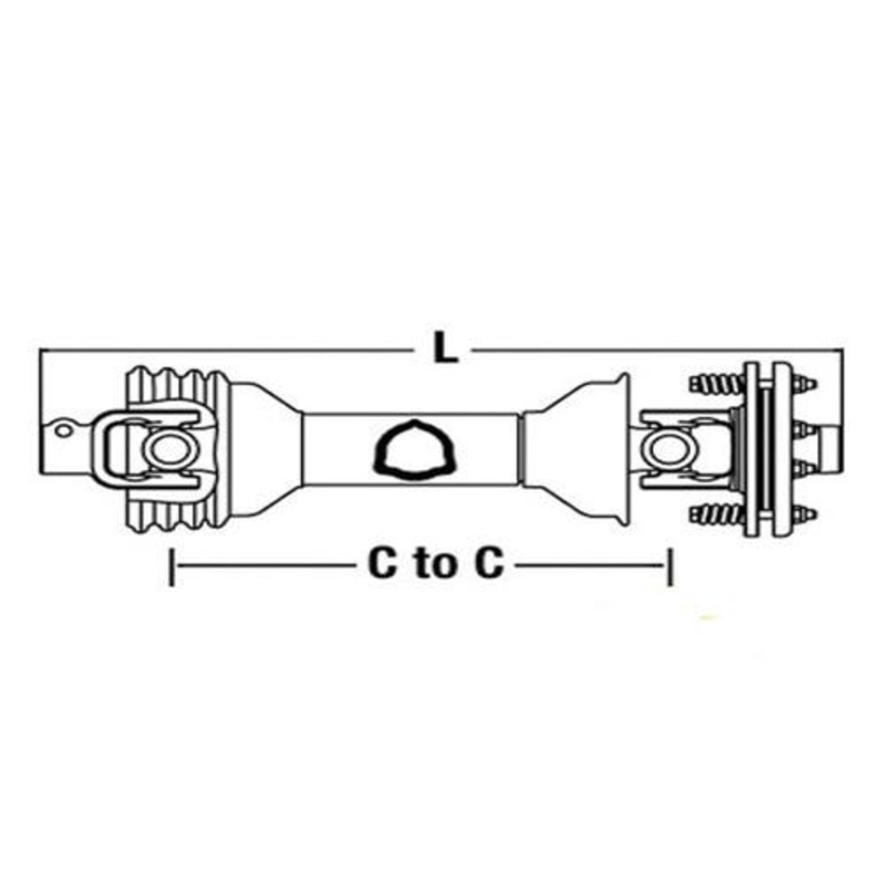 Universal PTO Driveline Rotar Tiller fits Bush Hog SQ60 SQ84T SQ160 SQ600 fits PTO Drivelines & Parts 50034244 50053125 50053126 50053132 50034239