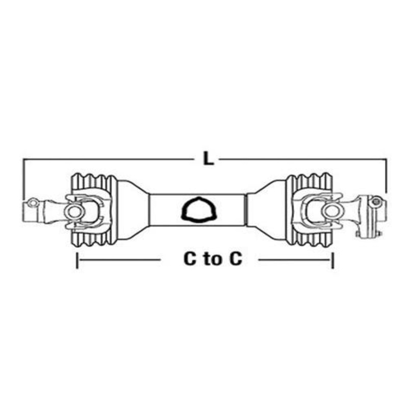 Universal PTO Driveline With Shear Bolt Clutch fits Kubota BL40C BL52C BL60C 70030-35145 70030-35254 70030-35255 70030-35144