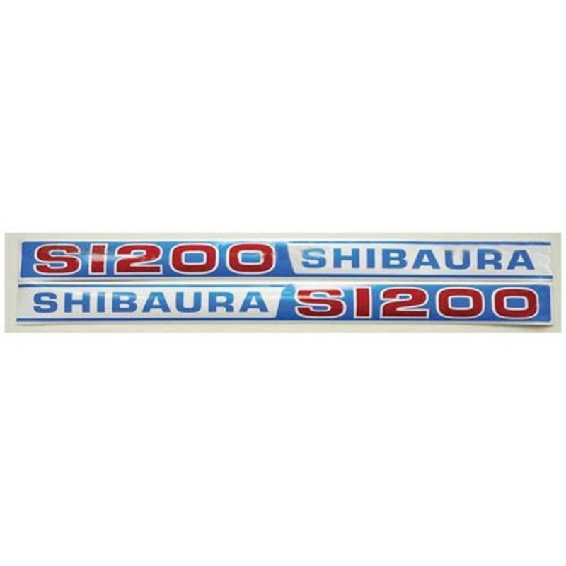 Decal Set S1200 Vinyl fits Shibaura S1200