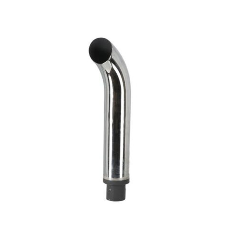 Exhaust Stack - 2-3/8" x 27" Curved Chrome fits International M 300 350 400 460 544 560 656 706 fits Oliver fits Massey Harris fits CockShutt / CO OP