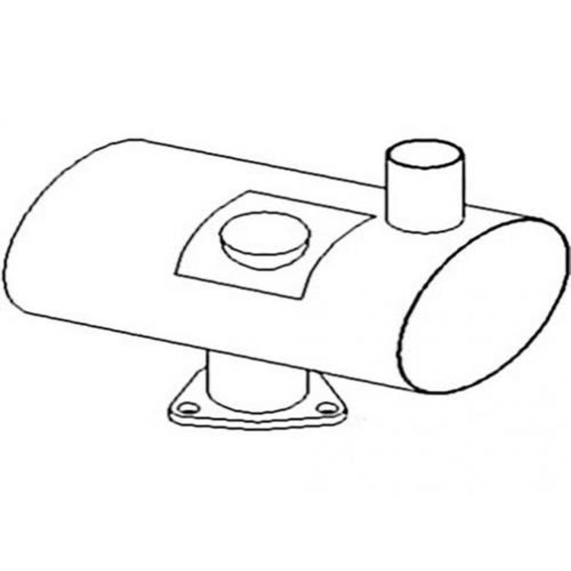 Muffler fits Massey Ferguson 3080 3085 3090 3095 3115 6160 6170 3388432M2 3388434M1 3383013M1