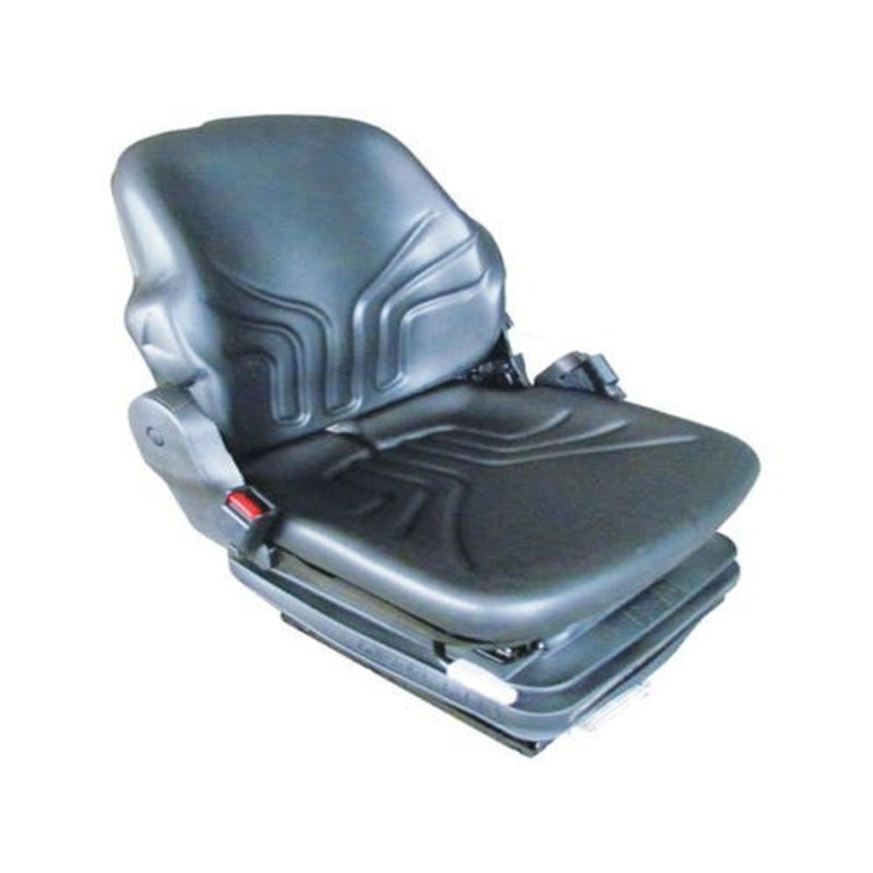 Seat Assembly Grammer Mechanical Suspension Vinyl Black fits John Deere 4320 4520 7520 7810 AH201593 fits New Holland 84067648 fits Case 8406764