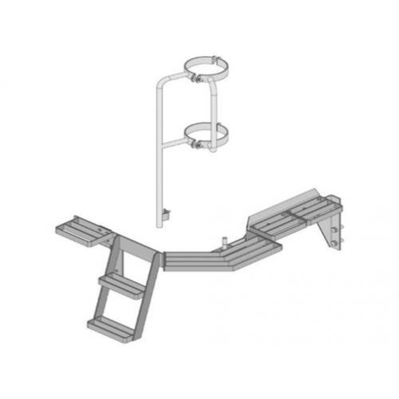 Window Step and Handrail - Tier 4 Series fits John Deere 8235R 8260R 8285R