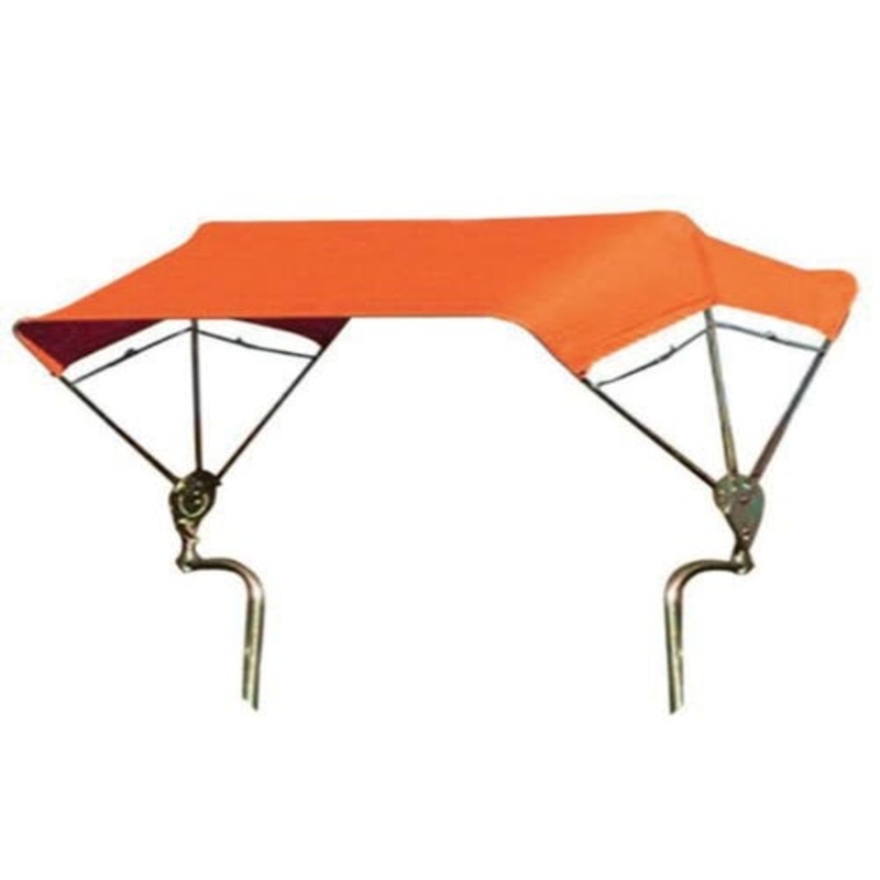 3-Bow Tractor Canopy with Frame Axle Mount 40" - Orange