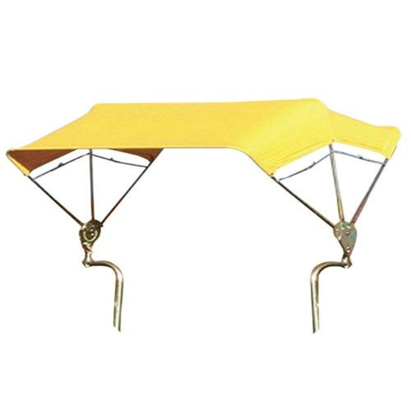 3-Bow Tractor Canopy with Frame Axle Mount 40" - Yellow