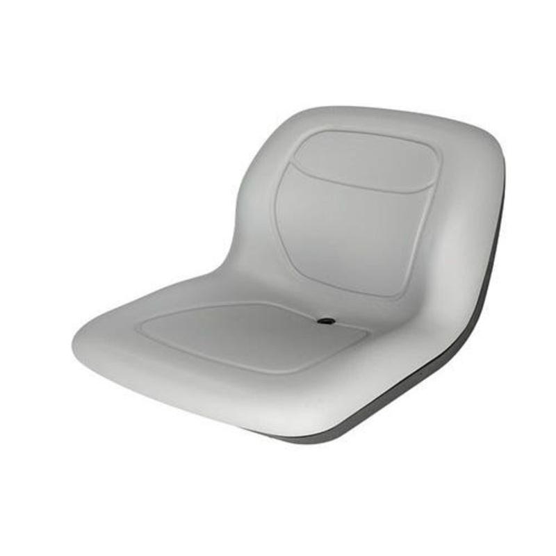 Bucket Seat Vinyl Gray fits John Deere 655 755 855 488E AT327447 AM107759 AT315073 GG420-33192 fits New Holland fits Massey Ferguson fits Caterpillar