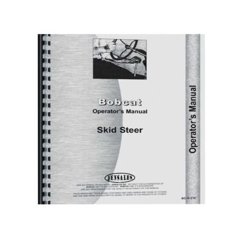 Operator's Manual fits Bobcat 310