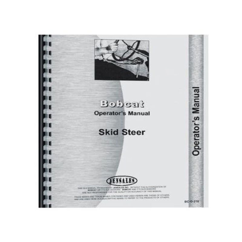 Operator's Manual fits Bobcat 500 600 610